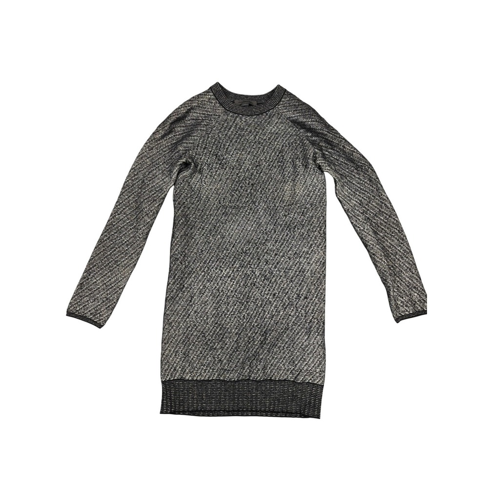 Alexander‎ Wang Sweater Tunic Womens Small Gray Wool Blend Raglan Knit Longline